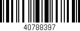 Código de barras (EAN, GTIN, SKU, ISBN): '40788397'