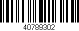 Código de barras (EAN, GTIN, SKU, ISBN): '40789302'