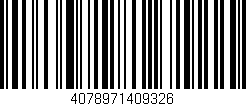 Código de barras (EAN, GTIN, SKU, ISBN): '4078971409326'