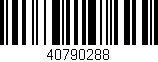 Código de barras (EAN, GTIN, SKU, ISBN): '40790288'