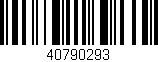 Código de barras (EAN, GTIN, SKU, ISBN): '40790293'