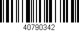 Código de barras (EAN, GTIN, SKU, ISBN): '40790342'