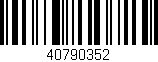 Código de barras (EAN, GTIN, SKU, ISBN): '40790352'