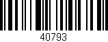 Código de barras (EAN, GTIN, SKU, ISBN): '40793'