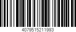 Código de barras (EAN, GTIN, SKU, ISBN): '4079515211993'