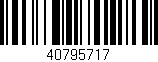 Código de barras (EAN, GTIN, SKU, ISBN): '40795717'