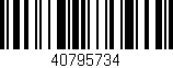 Código de barras (EAN, GTIN, SKU, ISBN): '40795734'