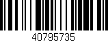 Código de barras (EAN, GTIN, SKU, ISBN): '40795735'