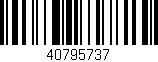 Código de barras (EAN, GTIN, SKU, ISBN): '40795737'