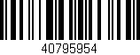 Código de barras (EAN, GTIN, SKU, ISBN): '40795954'