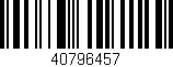 Código de barras (EAN, GTIN, SKU, ISBN): '40796457'