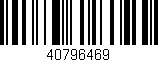 Código de barras (EAN, GTIN, SKU, ISBN): '40796469'