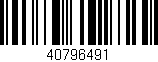 Código de barras (EAN, GTIN, SKU, ISBN): '40796491'