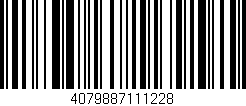 Código de barras (EAN, GTIN, SKU, ISBN): '4079887111228'