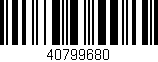 Código de barras (EAN, GTIN, SKU, ISBN): '40799680'