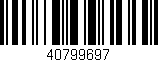 Código de barras (EAN, GTIN, SKU, ISBN): '40799697'