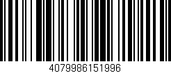 Código de barras (EAN, GTIN, SKU, ISBN): '4079986151996'
