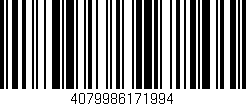 Código de barras (EAN, GTIN, SKU, ISBN): '4079986171994'