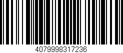Código de barras (EAN, GTIN, SKU, ISBN): '4079998317236'