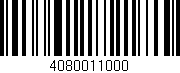 Código de barras (EAN, GTIN, SKU, ISBN): '4080011000'