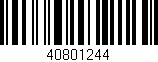 Código de barras (EAN, GTIN, SKU, ISBN): '40801244'