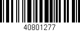 Código de barras (EAN, GTIN, SKU, ISBN): '40801277'