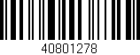 Código de barras (EAN, GTIN, SKU, ISBN): '40801278'