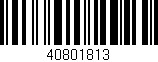 Código de barras (EAN, GTIN, SKU, ISBN): '40801813'