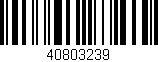 Código de barras (EAN, GTIN, SKU, ISBN): '40803239'