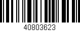 Código de barras (EAN, GTIN, SKU, ISBN): '40803623'