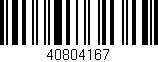 Código de barras (EAN, GTIN, SKU, ISBN): '40804167'