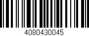 Código de barras (EAN, GTIN, SKU, ISBN): '4080430045'