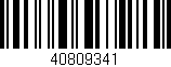 Código de barras (EAN, GTIN, SKU, ISBN): '40809341'