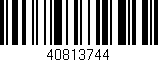 Código de barras (EAN, GTIN, SKU, ISBN): '40813744'