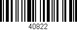 Código de barras (EAN, GTIN, SKU, ISBN): '40822'