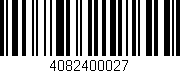 Código de barras (EAN, GTIN, SKU, ISBN): '4082400027'