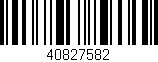 Código de barras (EAN, GTIN, SKU, ISBN): '40827582'