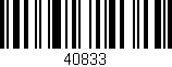 Código de barras (EAN, GTIN, SKU, ISBN): '40833'