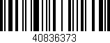 Código de barras (EAN, GTIN, SKU, ISBN): '40836373'