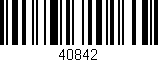 Código de barras (EAN, GTIN, SKU, ISBN): '40842'
