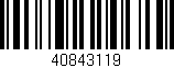 Código de barras (EAN, GTIN, SKU, ISBN): '40843119'