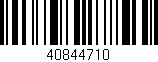 Código de barras (EAN, GTIN, SKU, ISBN): '40844710'