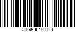 Código de barras (EAN, GTIN, SKU, ISBN): '4084500190078'