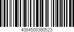 Código de barras (EAN, GTIN, SKU, ISBN): '4084500380523'