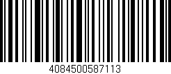 Código de barras (EAN, GTIN, SKU, ISBN): '4084500587113'