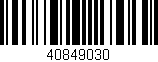 Código de barras (EAN, GTIN, SKU, ISBN): '40849030'