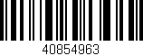Código de barras (EAN, GTIN, SKU, ISBN): '40854963'