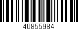 Código de barras (EAN, GTIN, SKU, ISBN): '40855984'