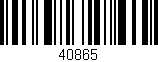 Código de barras (EAN, GTIN, SKU, ISBN): '40865'