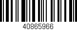 Código de barras (EAN, GTIN, SKU, ISBN): '40865966'
